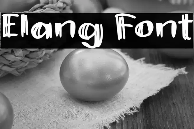 Elang Font examples