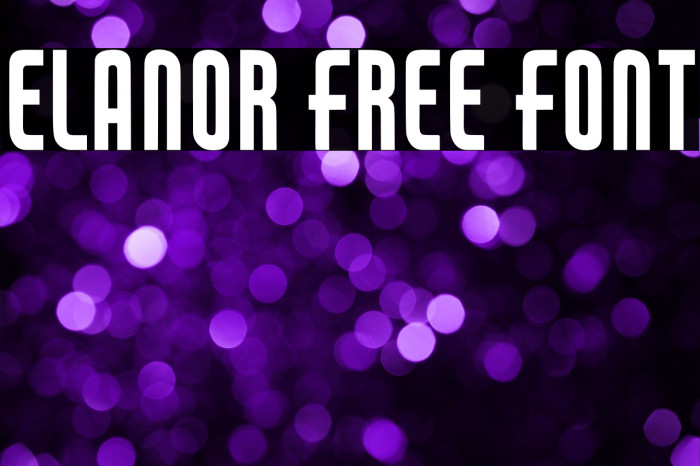 Elanor Free Font Example 2