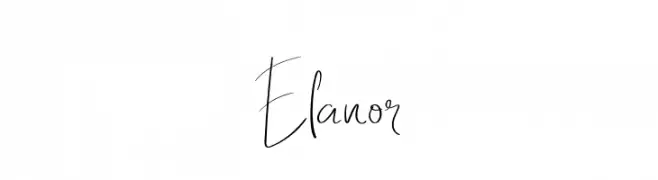 Elanor  Frei Schriftart Herunterladen