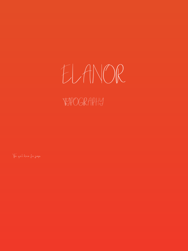 Elanor Poster