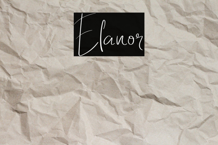 Elanor Font examples