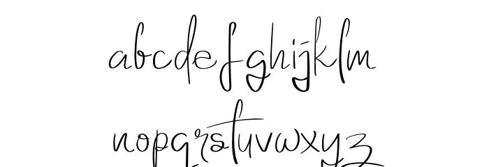Elanor Font LOWERCASE
