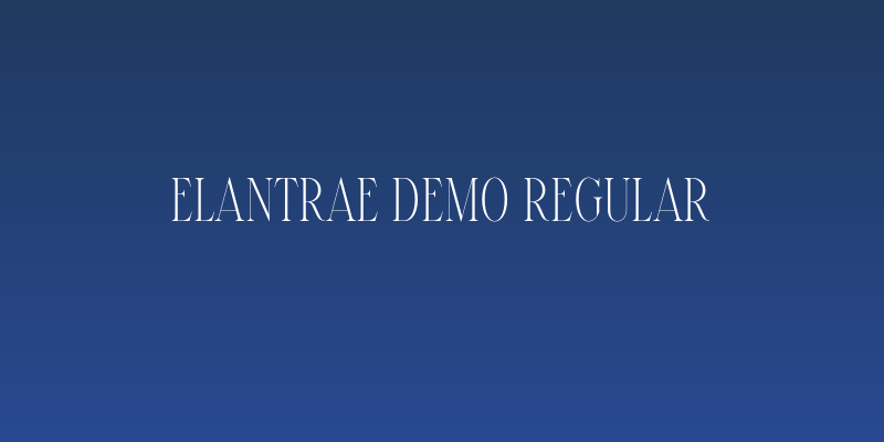 Elantrae Demo Regular Social Header
