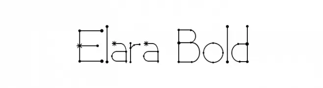 Elara Bold  font caratteri gratis