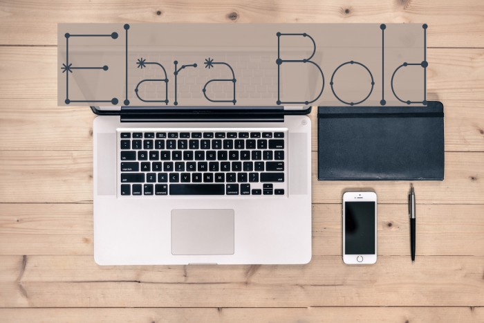 Elara Bold Font examples