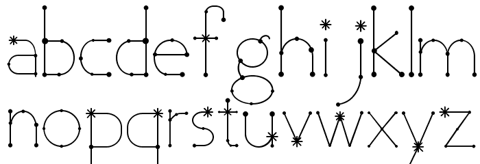 Elara Bold Font LOWERCASE