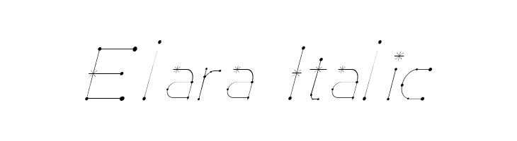 Elara Italic Font