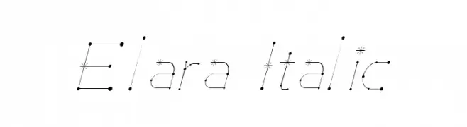 Elara Italic  font caratteri gratis