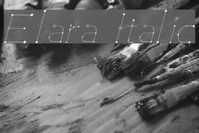 Elara Italic Font examples