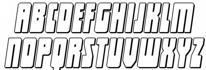 Elastic Lad 3D Expanded Italic Polices MINUSCULES