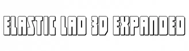 Elastic Lad 3D Expanded  免费字体下载