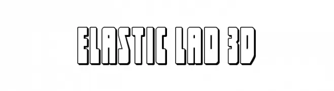 Elastic Lad 3D  font caratteri gratis