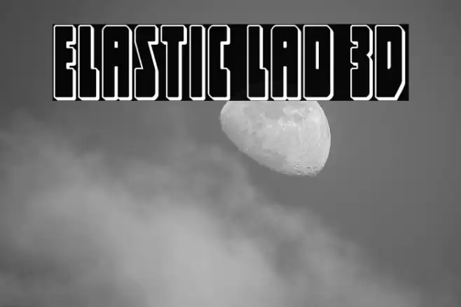 Elastic Lad 3D Font examples