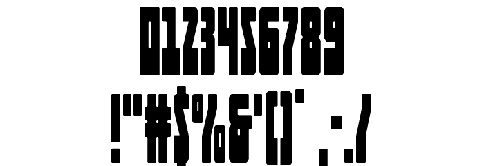 Elastic Lad Condensed Font OTHER CHARS