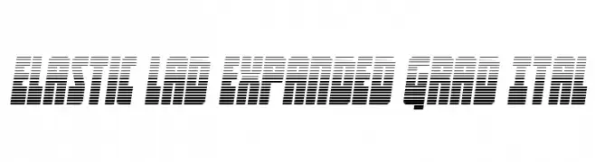 Elastic Lad Expanded Grad Ital  Free Fonts Download