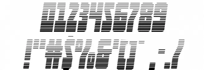 Elastic Lad Expanded Grad Ital Font OTHER CHARS