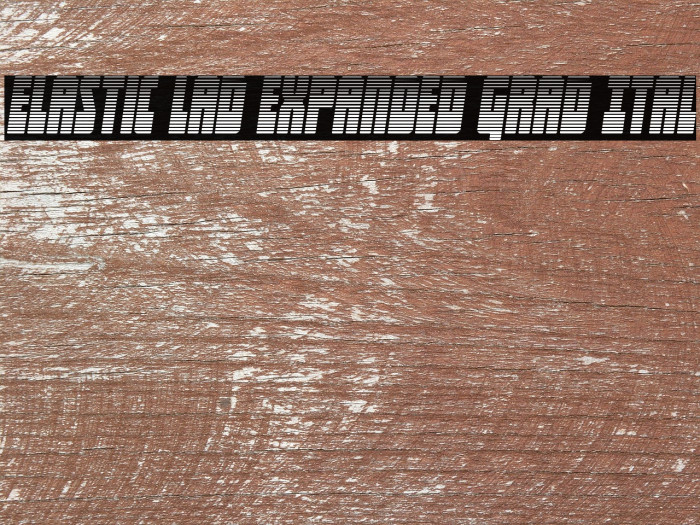 Elastic Lad Expanded Grad Ital Example 1