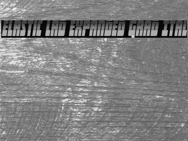 Elastic Lad Expanded Grad Ital Font examples
