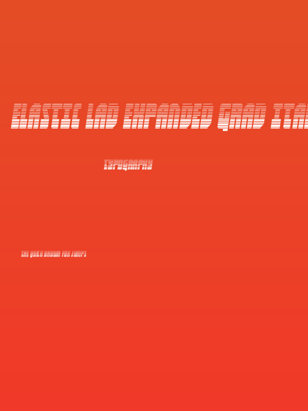 Elastic Lad Expanded Grad Ital Poster