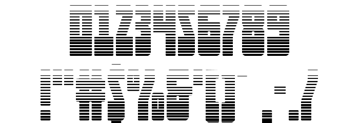 Elastic Lad Expanded Gradient Font OTHER CHARS