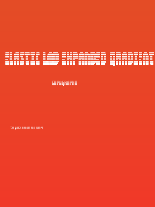 Elastic Lad Expanded Gradient Poster