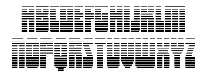 Elastic Lad Expanded Gradient Font LOWERCASE