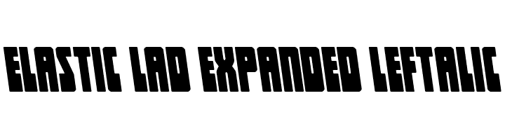 Elastic Lad Expanded Leftalic  नि: शुल्क फ़ॉन्ट्स डाउनलोड