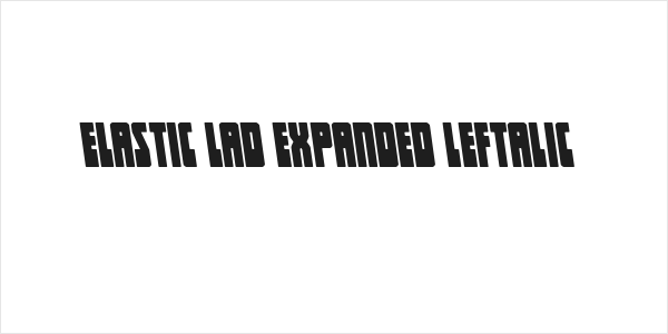Elastic Lad Expanded Leftalic Logo