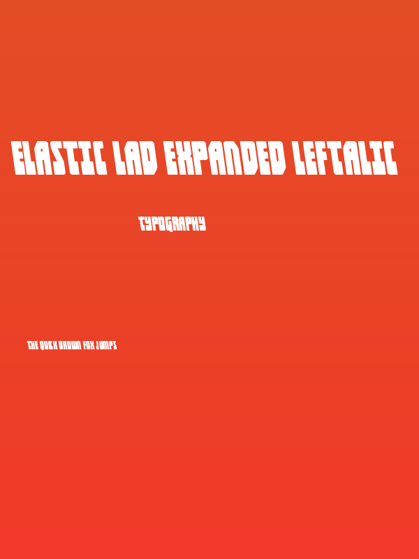 Elastic Lad Expanded Leftalic Poster