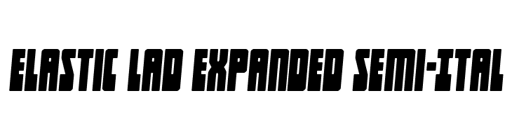 Elastic Lad Expanded Semi-Ital  font caratteri gratis