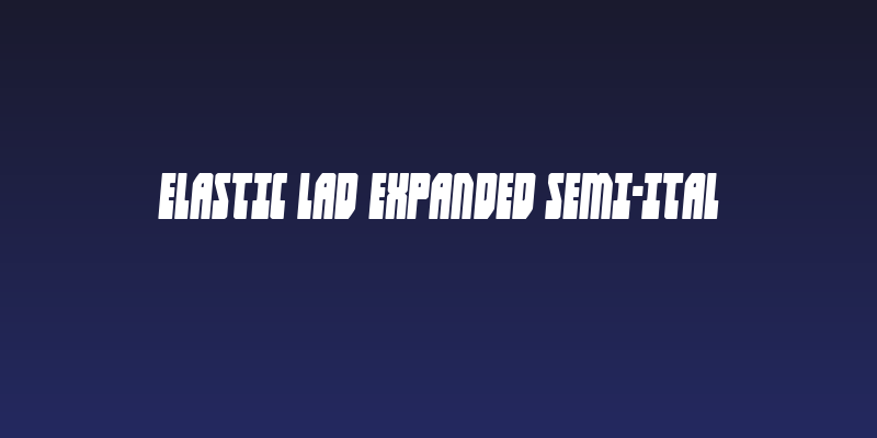 Elastic Lad Expanded Semi-Ital Social Header