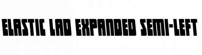 Elastic Lad Expanded Semi-Left  Descarca Fonturi Gratis