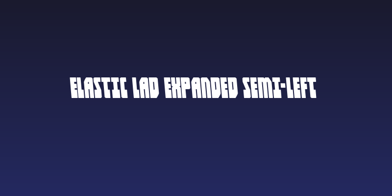 Elastic Lad Expanded Semi-Left Social Header