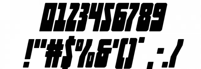 Elastic Lad Expanded SuperItal Font OTHER CHARS