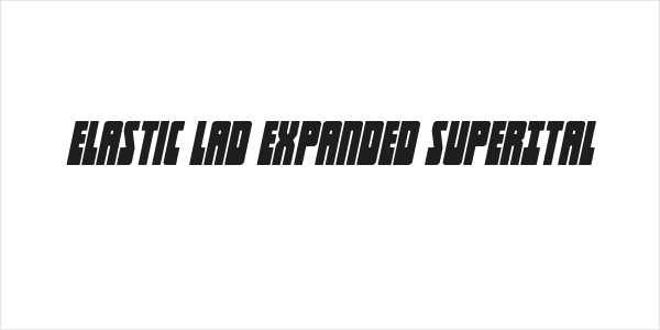 Elastic Lad Expanded SuperItal Logo