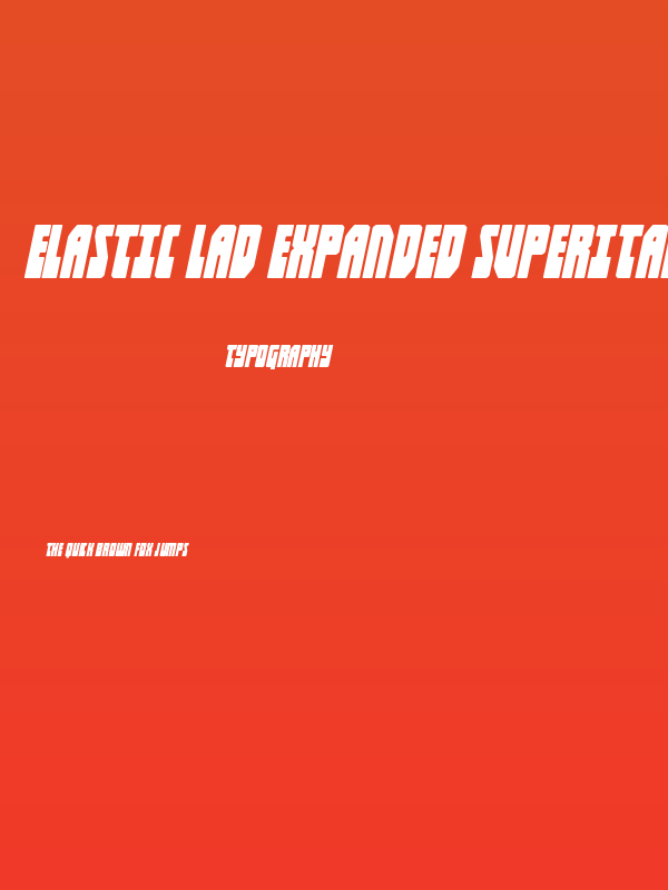 Elastic Lad Expanded SuperItal Poster