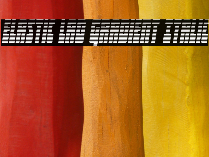 Elastic Lad Gradient Italic Example 1