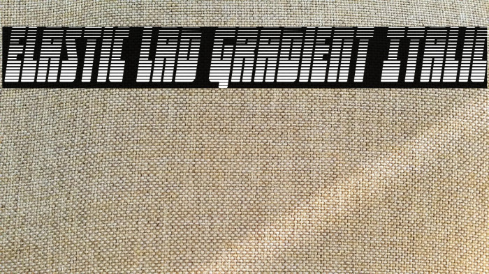 Elastic Lad Gradient Italic Example 2