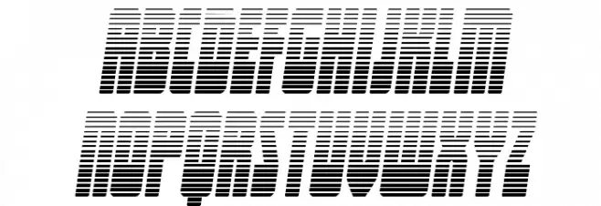 Elastic Lad Gradient Italic Polices MINUSCULES