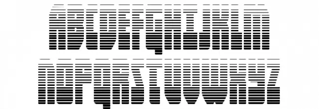 Elastic Lad Gradient Schriftart Groß