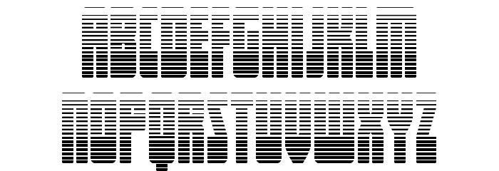 Elastic Lad Gradient Font LOWERCASE