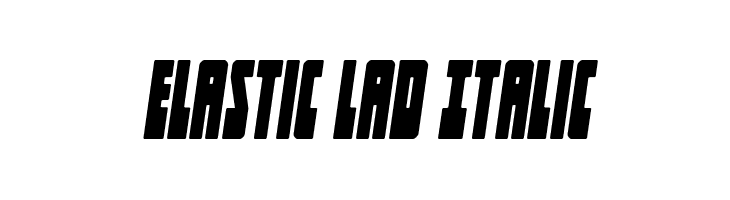 Elastic Lad Italic  font caratteri gratis