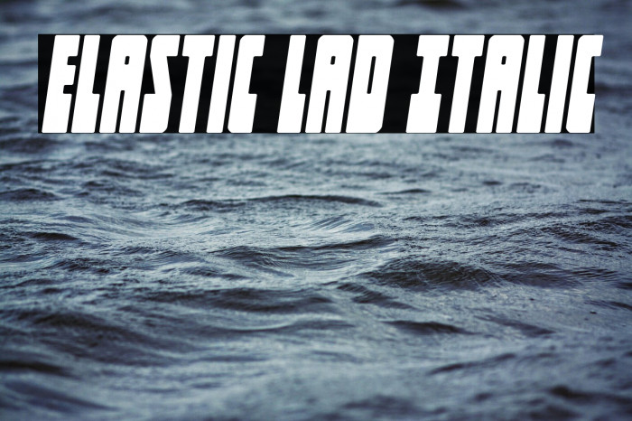 Elastic Lad Italic Example 2