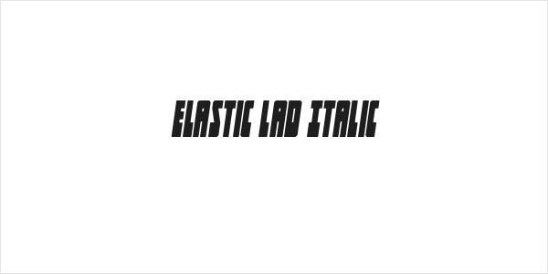 Elastic Lad Italic Logo