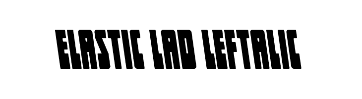 Elastic Lad Leftalic  Frei Schriftart Herunterladen