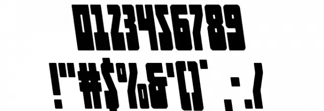 Elastic Lad Leftalic Font OTHER CHARS