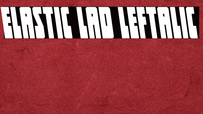 Elastic Lad Leftalic Example 1