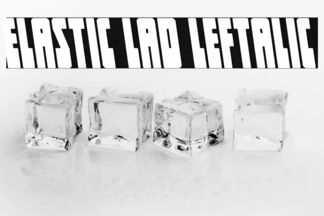 Elastic Lad Leftalic Font examples