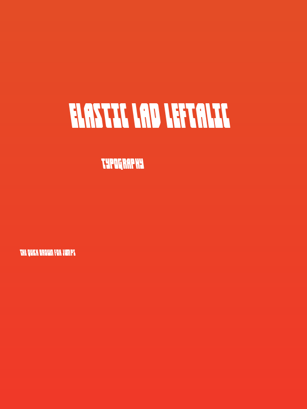 Elastic Lad Leftalic Poster