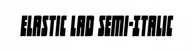 Elastic Lad Semi-Italic  Descarca Fonturi Gratis